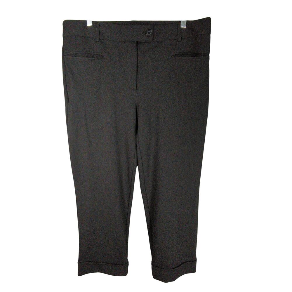 Betabrand Crop Lite‎ Pants Womens Petite XL Black Yoga Dress Work